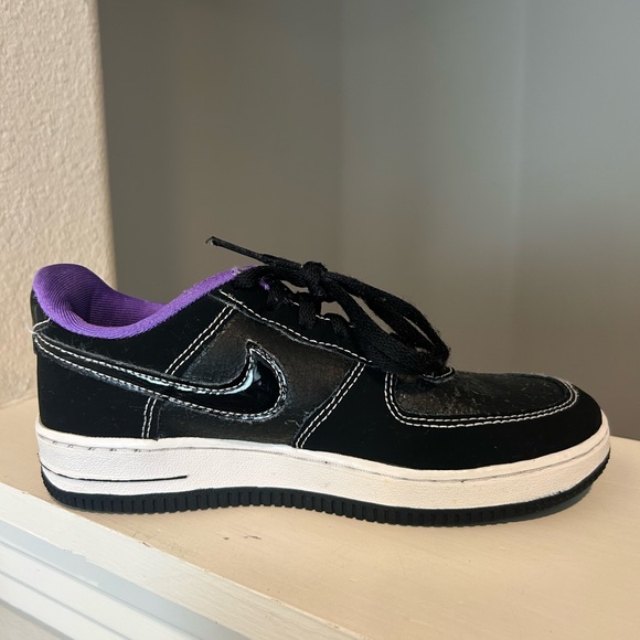 Nike Force 1 LV8 PS Shoes Black Purple DQ0301-001 Youth Boy's 1.5Y - Picture 5 of 9